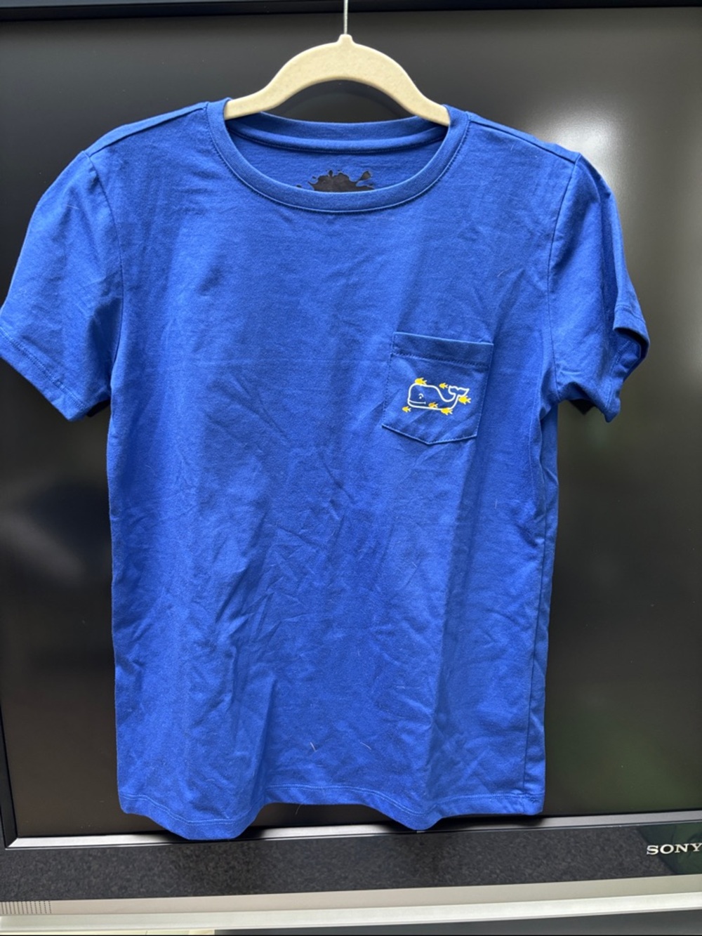 Vineyard Vines Royal Blue Short Sleeve Pocket Tee Sz Small NWOT